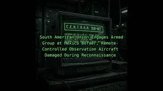 Thumbnail: South American Union Engages Armed Group at Mexico Border, Remote-Controlled Observation Aircraf...