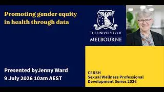 Thumbnail: Promoting gender equity in health through data- Jenny Ward