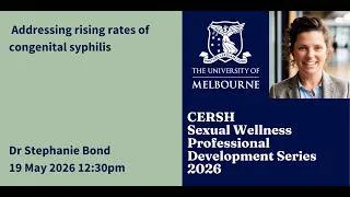 Thumbnail: Addressing rising rates of congenital syphilis- Dr Stephanie Bond