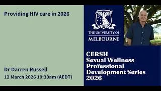 Thumbnail: Providing HIV care in 2026- Dr Darren Russell