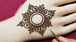 Thumbnail: New stylish back hand mehndi design | Gol tikki mehndi  | Mehndi ka design | Mehndi design | Mehndi
