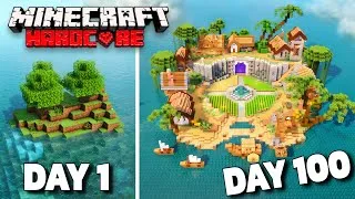 Thumbnail: I survived 100 Days on a deserted island in Minecraft Hardcore| cENTURY DAYS