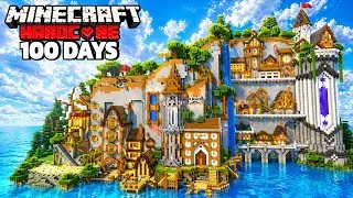 Thumbnail: I Spent 100 Days Building Huge Mountain Base in Minecraft Hardcore | cENTURY DAYS