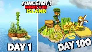 Thumbnail: I Survived 100 Days on A Single Bamboo Island in Minecraft Hardcore | cENTURY DAYS