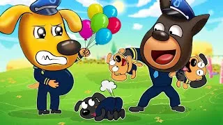 Thumbnail: Mummy Sheriff Labrador Have a Baby - Daddy Sheriff Papillon's Nightmare | Sheriff Labrador Animation