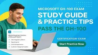 Thumbnail: Microsoft GH-100 Exam Study Guide & Practice Tips — Pass the GH-100