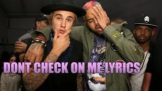 Thumbnail: Chris Brown - Don't Check On Me (Lyrics) ft. Justin Bieber & Ink