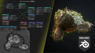 Thumbnail: Procedural Vines in Blender Geometry Nodes (Blender Tutorial)