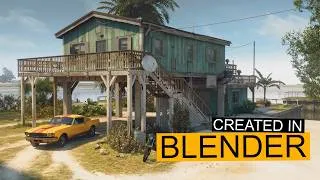 Thumbnail: How I created Jason's House GTA VI in BLENDER - Full Workflow