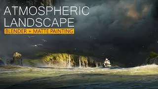 Thumbnail: How I Created THIS Atmospheric Landscape in Blender & Krita