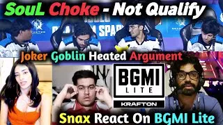 Thumbnail: SouL Not Qualify - Joker Angry - Argument with Goblin - Thunder Amya Reaction🚨 Snax On BGMI Lite🔥