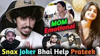 Thumbnail: S8UL Prateek Mom Cry - Payal Gift Prateek Mom♥️ Prateek Reply Snax Joker Help😱 Prateek on S8UL🚀