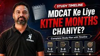 Thumbnail: MDCAT Ke Liye Kitne Months Chahiye? | Complete Study Plan with Timeline