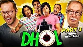 Thumbnail: Dhol Movie Reaction Part 3/3 | Rajpal Yadav | Kunal Khemu | Tusshar Kapoor | Sharman Joshi
