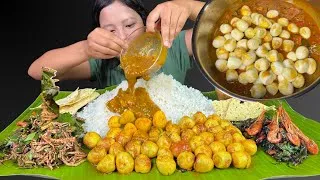 Thumbnail: MY FIRST TIME EATING JAPANESE QUAIL EGGS! 🥚😱// AUTHENTIC SINGJU 🤩🤩🤩