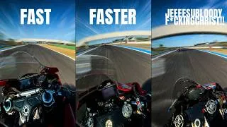 Thumbnail: Marquez's MotoGP bike vs WSBK Ducati vs Ducati V4R in the same track