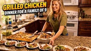 Thumbnail: Feeding a Family of 9! A Crowd Pleasing Chicken Dinner 🍽️