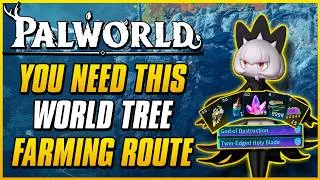 Thumbnail: BEST FARM FOR WORLD TREE HOLY WATER, IMPLANTS, & ANCIENT RELICS (1800/hr) | Palworld 1.0