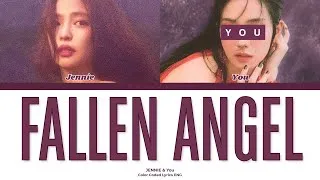 Thumbnail: JENNIE - FALLEN ANGEL // You as a Member // KARAOKE // (2 Members Ver.) Color Coded Lyrics