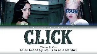 Thumbnail: JISOO & You As A Member “CLICK" KARAOKE | 2 Members Ver. Color Coded Lyrics
