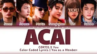 Thumbnail: CORTIS & You As A Member “ACAI" KARAOKE | 6 Members Ver. Color Coded Lyrics