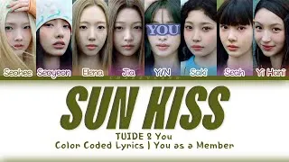Thumbnail: TUIDE & You As A Member “SUN KISS" KARAOKE | 8 Members Ver. Color Coded Lyrics