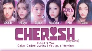 Thumbnail: ILLIT & You As A Member “Cherish (My Love)" KARAOKE 6 Members Ver. Color Coded Lyrics | REQUESTED