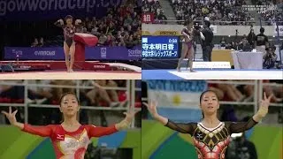Thumbnail: Asuka Teramoto Floor Exercise 2016 Comparison