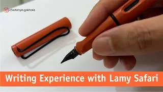 Thumbnail: Lamy Safari Fountain Pen Writing Experience | Chaitanya Gokhale #lamysafari #fountainpen #inkpen