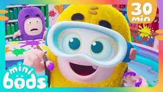 Thumbnail: Paint Mix Fix 🎨🫟 | 30 Minutes of Minibods | Funny Preschool Cartoons for Toddlers