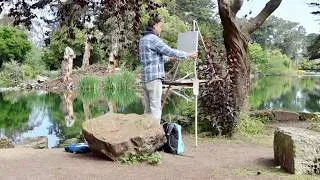 Thumbnail: PAINTING REFLECTIONS plein air OIL PAINTING