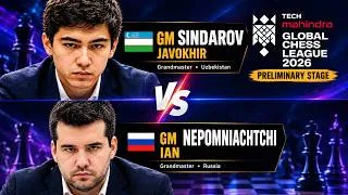 Thumbnail: SINDAROV vs NEPOMNIACHTCHI 🔥 | Epic Chess Battle at Global Chess League 2026