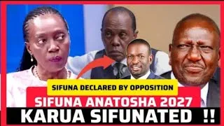 Thumbnail: BREAKING NEWS MARTHA KARUA BLAST RUTO LIVE ON CAMERA SIFUNA NI KIBOKO YA RUTO 2027 