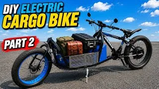 Thumbnail: Part 2: Upgrade My DIY Cargo Bike into an Electric Cargo Bike | 48V 1000W