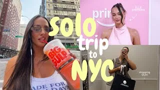 Thumbnail: a SOLO TRIP to NEW YORK ✈️🛍️🗽🍎 | shopping, ELLE premiere + meeting reese witherspoon! 🌟
