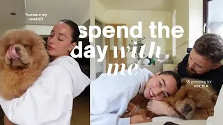 Thumbnail: spend the day with me 🤍 new york prep + kumas xray results!!! 🐻🌟 not the results we expected… 