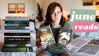 Thumbnail: 🍉 I read 17 books! (and DNFed 4) my JUNE reading wrap up