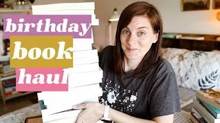 Thumbnail: a HUGE BIRTHDAY BOOK HAUL - cause I spend all my money on books