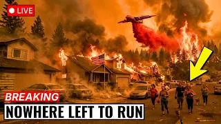 Thumbnail: Wildfire Evacuation in Spokane, Washington! Massive Fire Destroys Home after Home, People Stuck