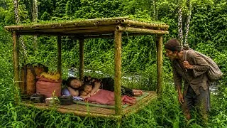 Thumbnail: The woman left everything behind and built a house out of bamboo. by @LyTieunhi