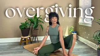 Thumbnail: 15 min people pleaser yoga | somatic flow to stop over-giving & rest