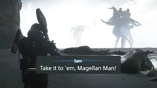 Thumbnail: Death Stranding 2 - Calling Out to The Magellan & Higgs (Beach Final Sequence)