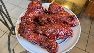 Thumbnail: Oven Baked honey barbecue turkey wings | Sweet & savory falling off the bone delicious