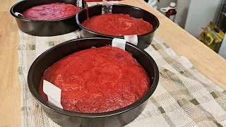 Thumbnail: Baking Red Velvet Cake Layers (Music Only) Subscribe to see how I decorate it later!