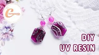 Thumbnail: UV レジン | DIY UV Resin Earrings |No mold Make your own Frame With Craft wire | Step By Step Tutorial