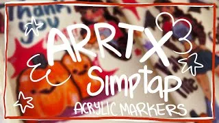 Thumbnail: HALLOWEEN SPREAD🎃🧛🏻‍♀️ || FT. ARRTX SIMPTAP acrylic markers