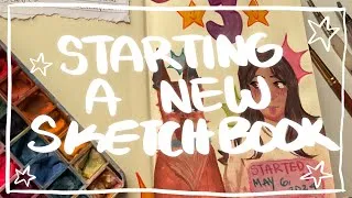 Thumbnail: start a new sketchbook with me!!