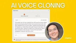 Thumbnail: How to Clone Your Voice with AI | ChatCut Tutorial