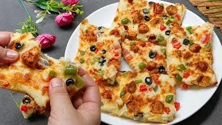 Thumbnail: کچھ نیا بنانے کے چکر میں کیا بنا ڈالا😍 پیزا بنانے کا میرا طریقہ مختلف ہے❣️No Knead Liquid Pizza