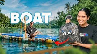 Thumbnail: We Made a Boat using Bottles 😎 will it survive?